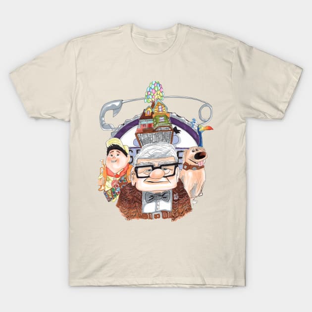 Up adventure poster T-Shirt by Salty Pretzel